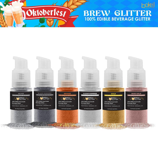 Oktoberfest Munich Brew Glitter Spray Pump Combo Pack (6 PC SET)-Brew Glitter Pump_Pack-bakell