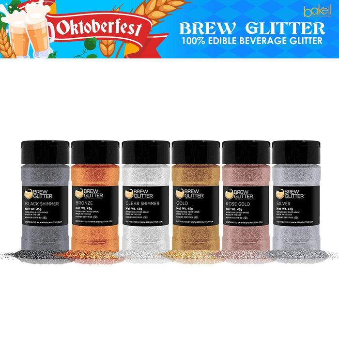 Oktoberfest O'zapft Is Brew Glitter Shaker Combo Pack (6 PC SET)-Brew Glitter Shaker_Pack-bakell