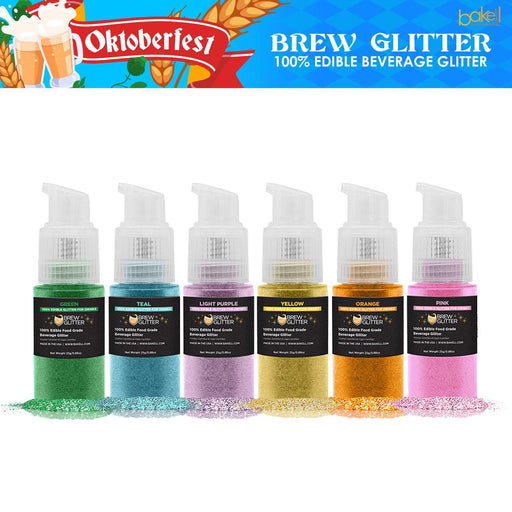 Oktoberfest the Wiesn Brew Glitter Spray Pump Combo Pack (6 PC SET)-Brew Glitter Pump_Pack-bakell