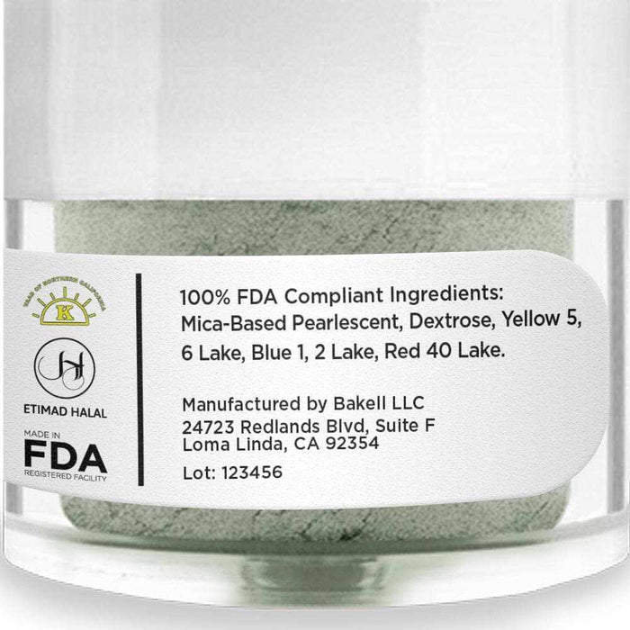 Olive Green Luster Dust Wholesale | Bakell