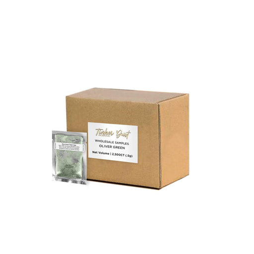 Olive Green Tinker Dust Glitter Sample Packs Wholesale | Bakell