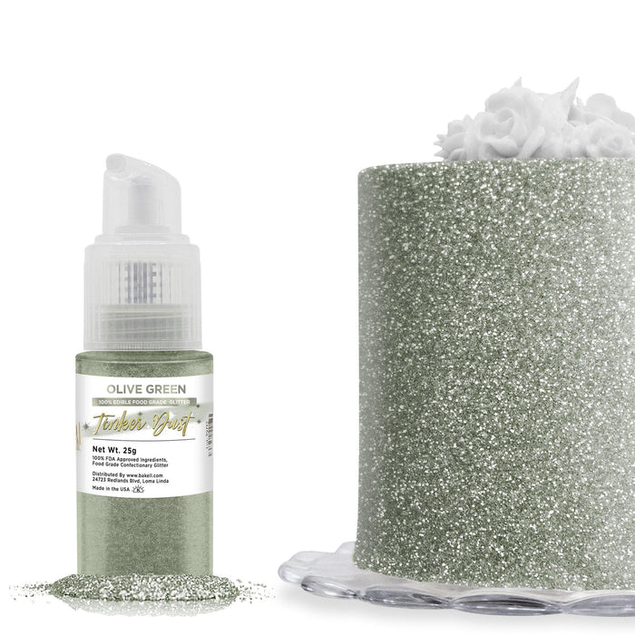Olive Green Tinker Dust® Glitter Spray Pump by the Case | Private Label-Private Label_Tinker Dust Pump-bakell