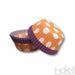 Bulk Orange & Purple Polka Dot Cupcake Wrappers & Liners | Bakell.com