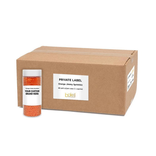 Orange Jimmies Sprinkles | Private Label (48 units per/case) | Bakell
