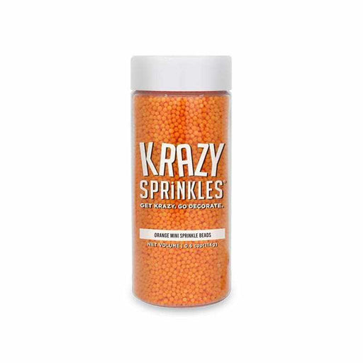Orange Mini Bead Sprinkles by Krazy Sprinkles® | Bakell