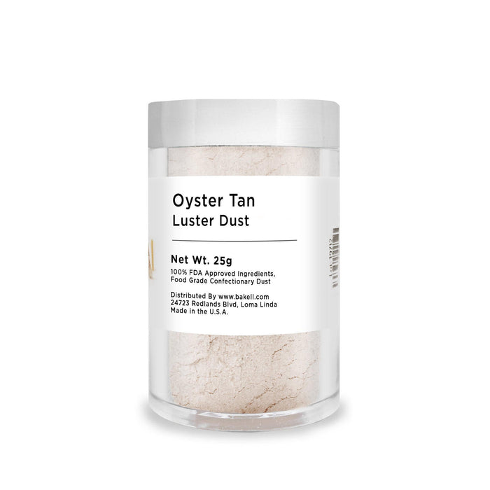 Oyster Tan Luster Dust | 100% Edible & Kosher Pareve | Wholesale | Bakell.com