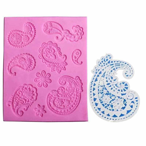Small Sea Life- Paisley Silicone Mold | 4 Inch from Bakell