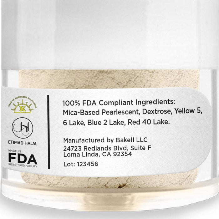 Buy Wholesale Pale Gold Luster Dust | Glitter by the Case | Bakell