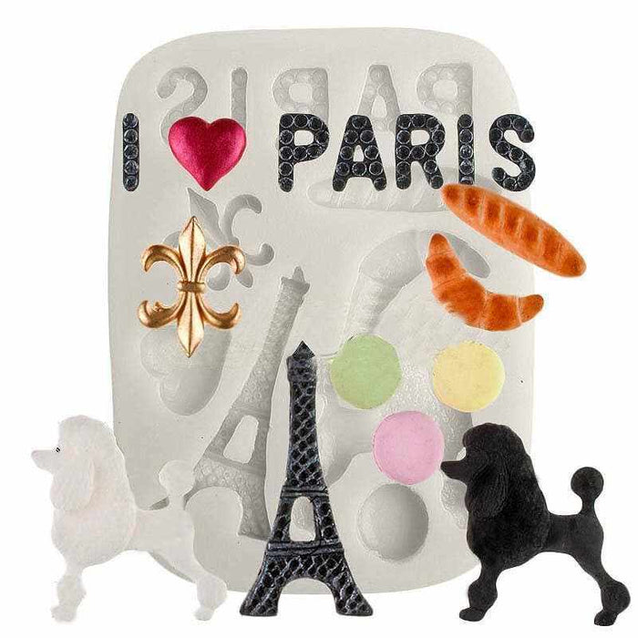 Paris France Chocolate, Candy & Fondant Silicone Mold | Bakell