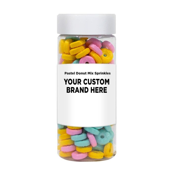Pastel Donut Shaped Sprinkles Mix | Private Label (48 units per/case) | Bakell