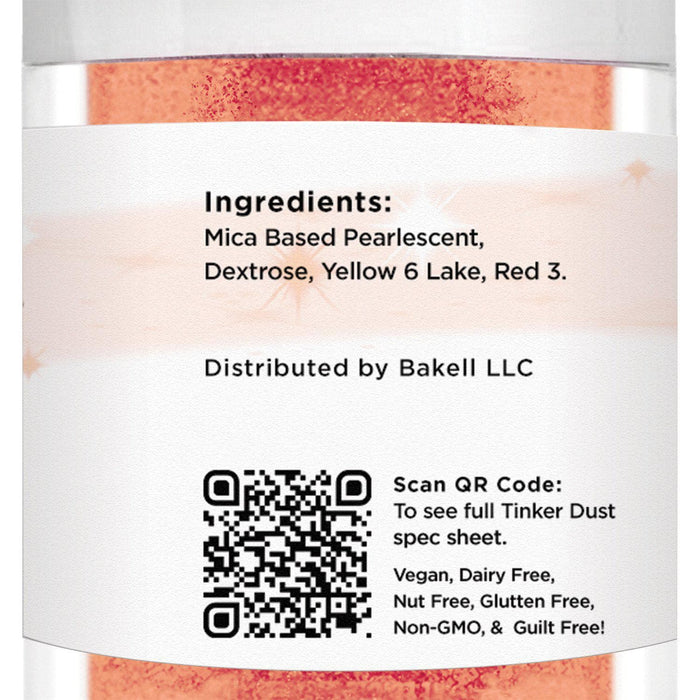 Peach Edible Tinker Dust | #1 Site for 100% Glitter | Bakell