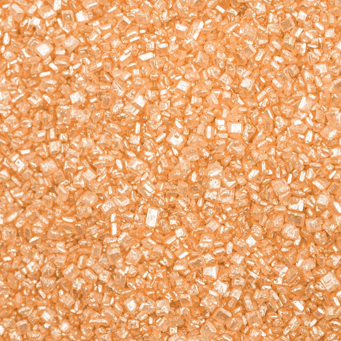 Close Up View of Peach Sanding Sugar | bakell.com