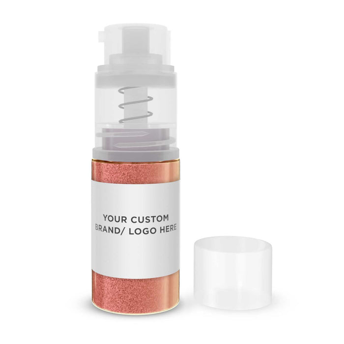 Peach Tinker Dust® Glitter | 4g Spray Pump Private Label-Private Label_Tinker Dust Pump 4g-bakell