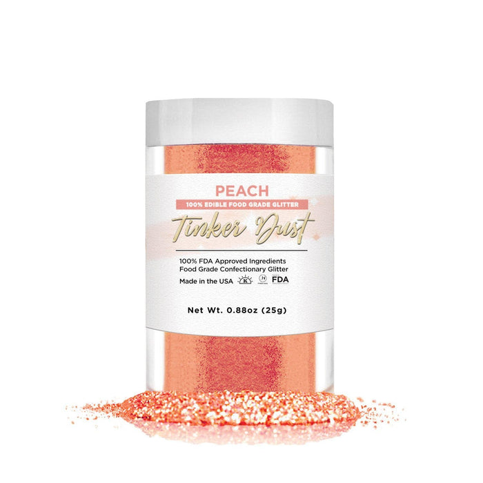Peach Edible Tinker Dust, Bulk | #1 Site for Edible Glitters & Dusts