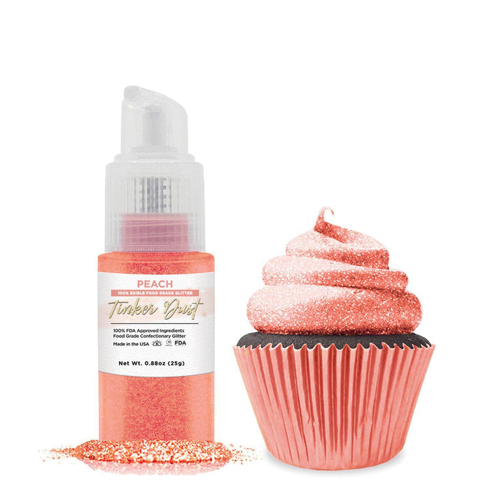 Peach Tinker Dust Glitter | Spray Pump by the Case Private Label | Bakell