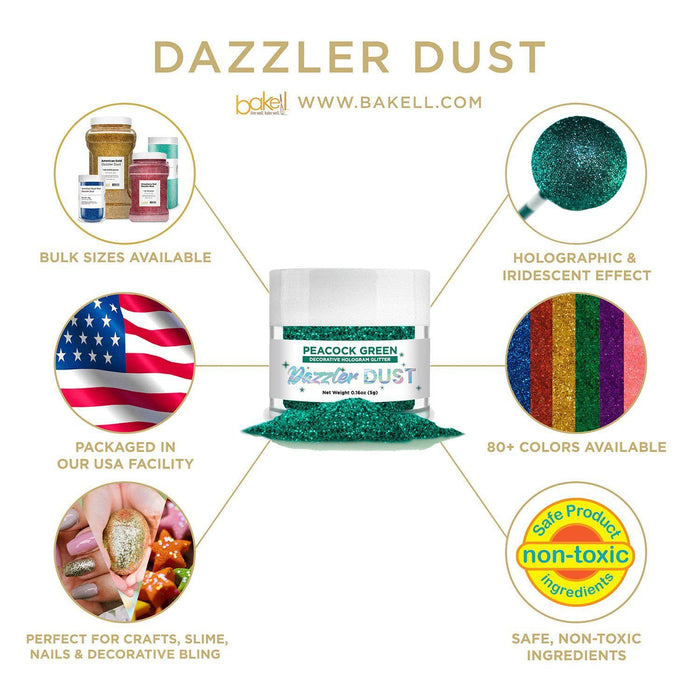Peacock Green Dazzler Dust® Private Label-Private Label_Dazzler Dust-bakell
