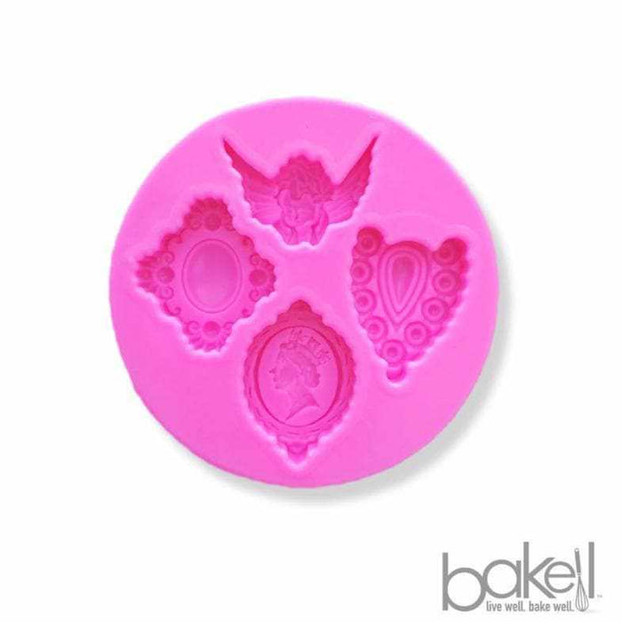 Pendants Angel and Jewels Silicone Mold | 1x1 inches | BAKELL.COM