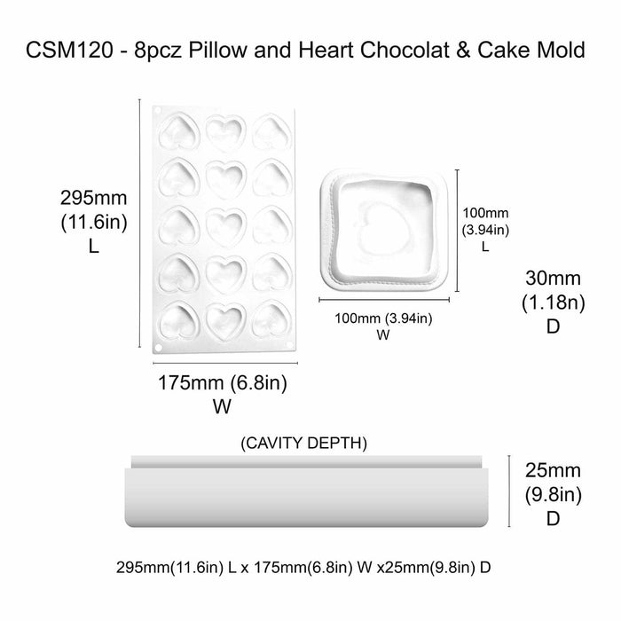 Pillow Heart Cake Mold | Bakell.com