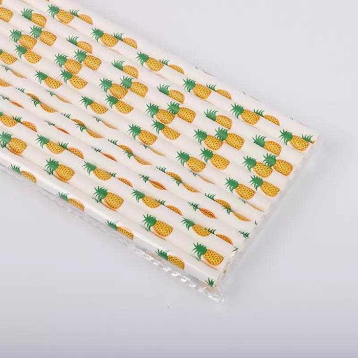 Pineapple Print Cake Pop Party Straws-Cake Pop Straws-bakell