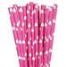 Pink and White Heart Polka Dot Cake Pop Party Straws | Bulk Sizes-Cake Pop Straws_Bulk-bakell