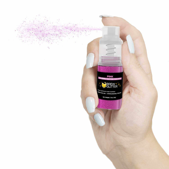 Pink Brew Glitter | 4g Spray Pump by the Case | Bakell