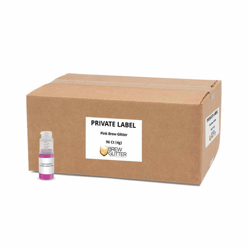Pink Brew Glitter Private Label | Your Brand Your Logo by the Case