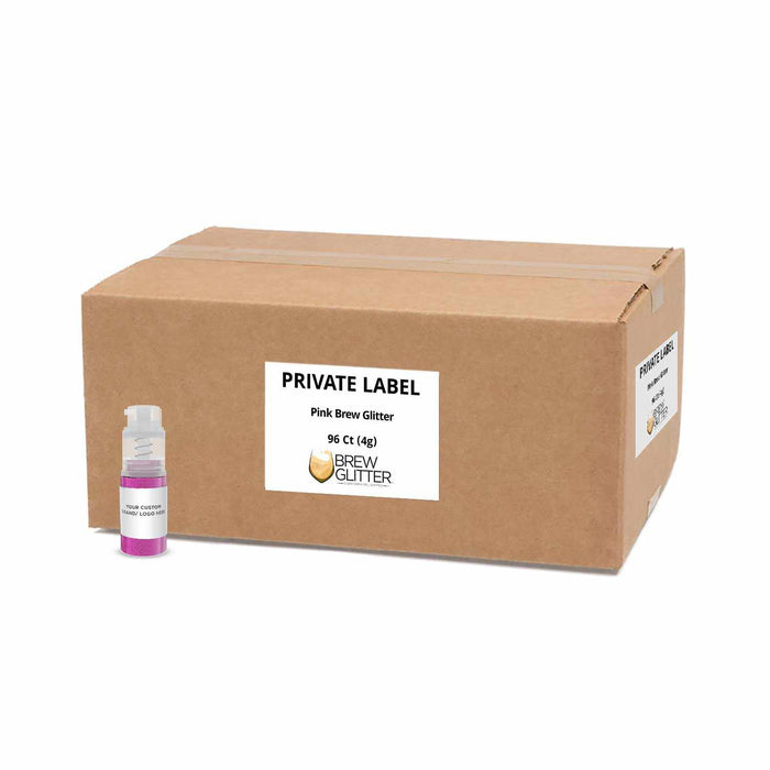 Pink Brew Glitter Private Label | Your Brand Your Logo by the Case