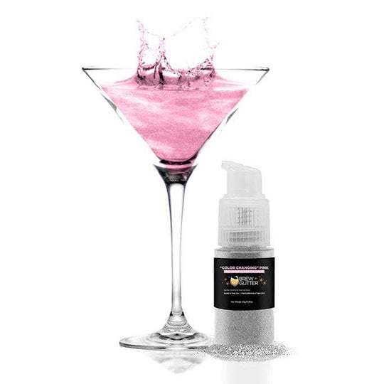 Pink Color Changing Edible Glitter Beverage Dust for Drinks | Bakell.com