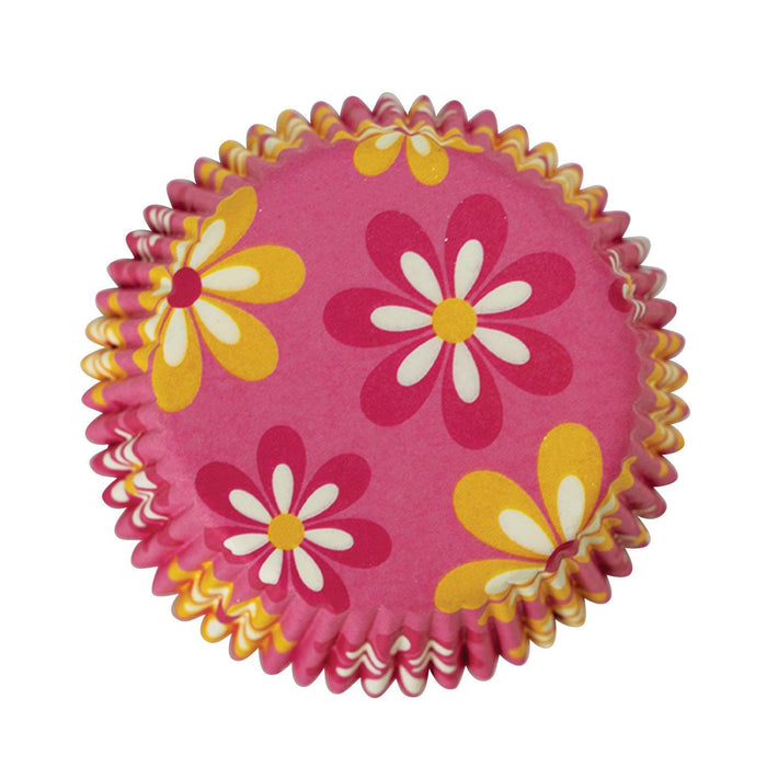 Bulk Pink Floral Cupcake Wrappers & Liners | Bakell.com