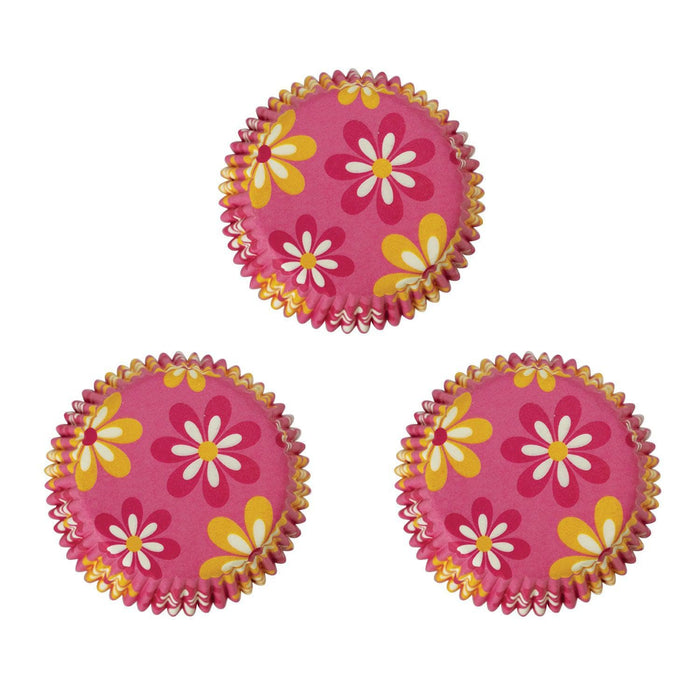 Bulk Pink Floral Cupcake Wrappers & Liners | Bakell.com