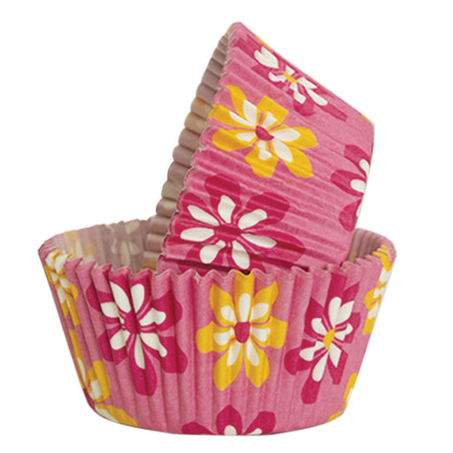 Pink Floral Cupcake Wrappers & Liners | Bulk & Wholesale | Bakell.com