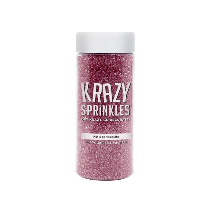 Pink Pearl Sugar Sand Sprinkles-Krazy Sprinkles_HalfCup_Google Feed-bakell