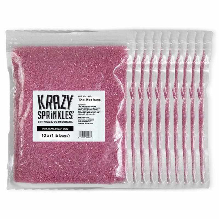 Pink Pearl Sugar Sand Sprinkles – Krazy Sprinkles® Bakell.com