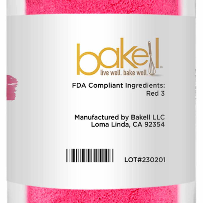 Close up of Pink Food Coloring detailed information. | bakell.com