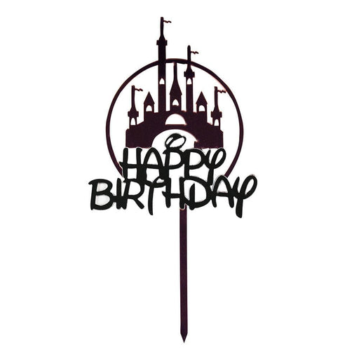 Pink Princess Castle Birthday | Birthday Cake Topper | Bakell