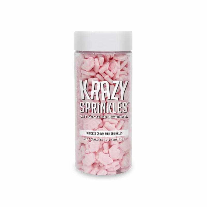 Pink Princess Crown Shaped Sprinkles Wholesale (24 units per/ case) | Bakell
