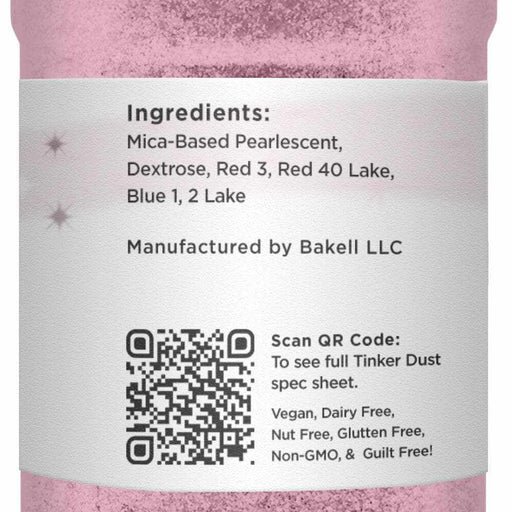 Pink Rose Tinker Dust® Edible Glitter 45g Shaker | Bakell.com