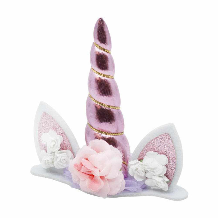 Pink Unicorn Horn - Birthday Cake Topper-Cake Toppers-bakell