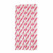 Lt Pink, Bright Pink & White Cake Pop Drinking Straws | Bakell®