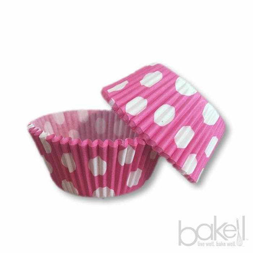 Bulk Pink & White Polka Dot Cupcake Wrappers & Liners | Bakell.com