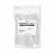 One-pound clear resealable pouch of white cocktail rimming salt with Brew Glitter branding label.