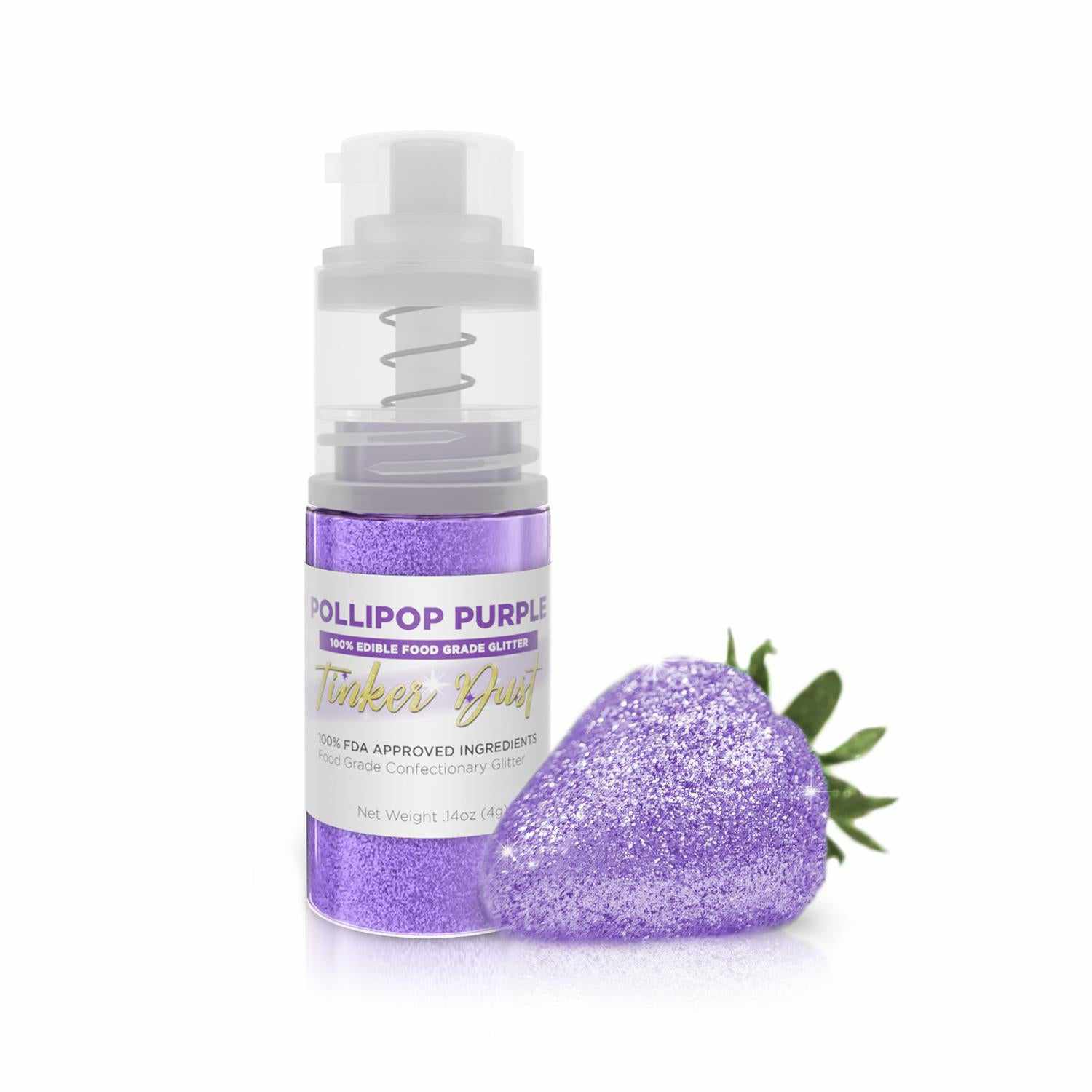 Buy Pollipop Purple Edible Glitter Spray 4g Pump | Tinker Dust® | Bakell