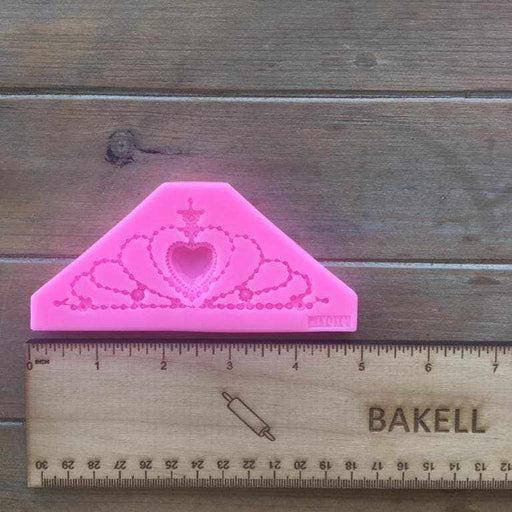 Princess Crown with Heart Silicone Mold | Bakell-Silicone Molds-bakell