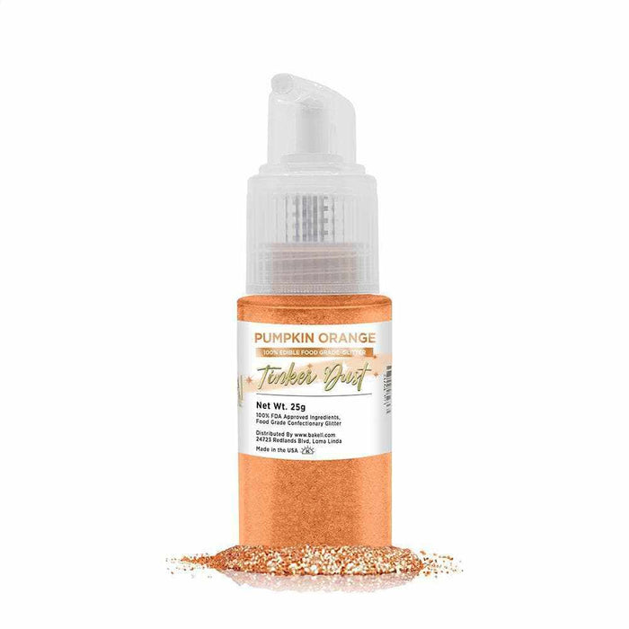 Pumpkin Orange Edible Glitter Spray 25g Pump | Tinker Dust | Bakell