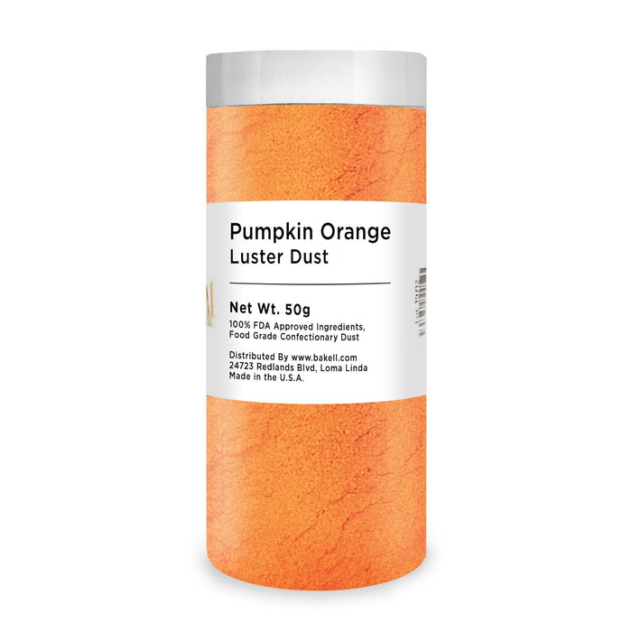 Bulk Pumpkin Orange Luster Dust 25gram | Bakell