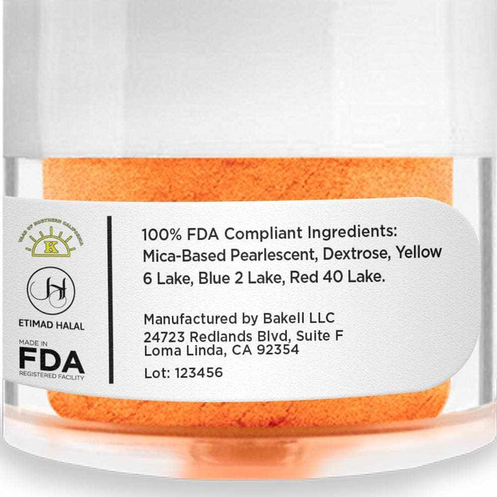 Pumpkin Orange Luster Dust Wholesale | Bakell