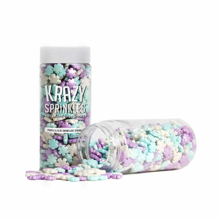 Purple and Blue Snowflake Shaped Sprinkles-Krazy Sprinkles_HalfCup_Google Feed-bakell