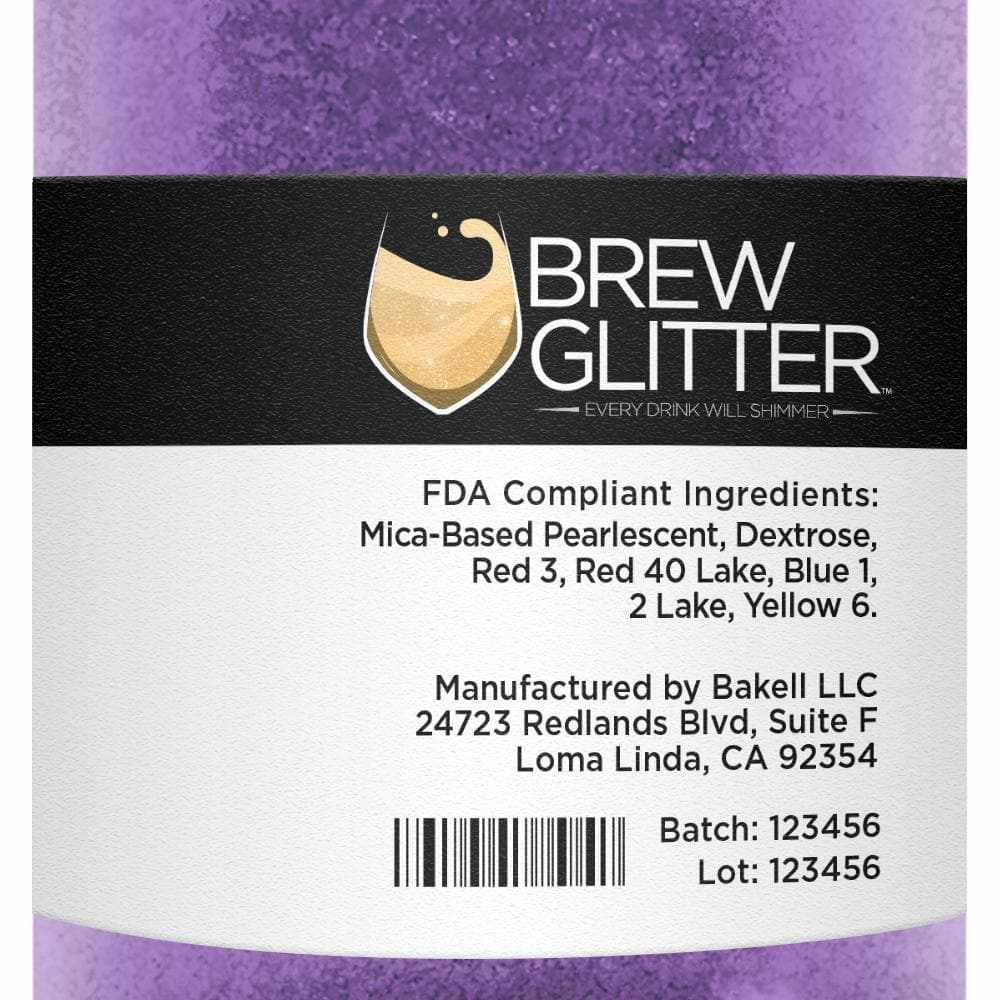 Purple Brew Glitter®, Bulk Size | Beverage & Beer Glitters from Bakell