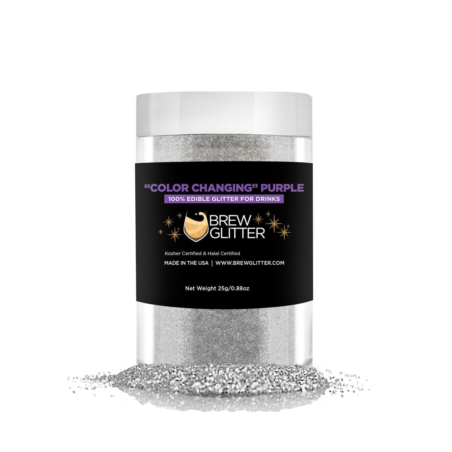 Bulk Size Purple Color Changing Glitter | Bakell