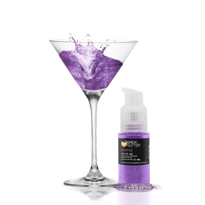 Purple Edible Glitter Spray Pump, Brew Glitter®